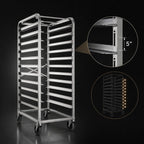 Thumbnail image #4 for Baxter Manufacturing BSRSB-12 Stainless Steel Single End-Load Rack for Single Rack Ovens, 12 Slides