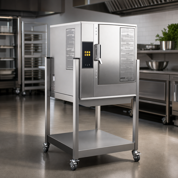 Product image #4 for AccuTemp Evolution Connected Boilerless Natural Gas Convection Steamer, 6-Pan Capacity, with Stand