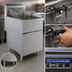 Thumbnail image #5 for General 70 lb. Liquid Propane Floor Fryer with Millivolt Controls, 150,000 BTU