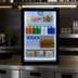 Thumbnail image #4 for Omcan Black Countertop Reach-In Refrigerated Display Refrigerator, 4.59 Cu. Ft., 1 Hinged Glass Door