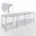 Thumbnail image #4 for Mixrite 84-Inch x 30-Inch Stainless Steel Work Table with Adjustable Undershelf