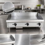 Thumbnail image #4 for Toastmaster (Middleby) TMGM36 36-Inch Countertop Natural Gas Griddle, Manual Controls, 3/4-Inch Smooth Steel Plate