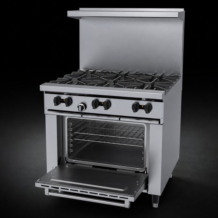 Product image #4 for Garland Signature Sunfire 36-Inch Commercial Gas Range with 6 Open Burners and Standard Oven