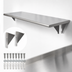 Thumbnail image #4 for BK Resources Single Wall-Mounted Pass Through Shelf, 108 x 24 Inches, 304 Stainless Steel