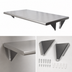 Thumbnail image #4 for BK Resources 24 x 24 Inch Stainless Steel Pass Through Shelf, 8 Inch Max Wall Thickness