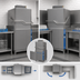 Thumbnail image #4 for Insinger Premier Series High-Temperature Single-Rack Door-Type Dishwasher, Straight-Thru/Corner Convertible, Approx. 60 Racks/Hour