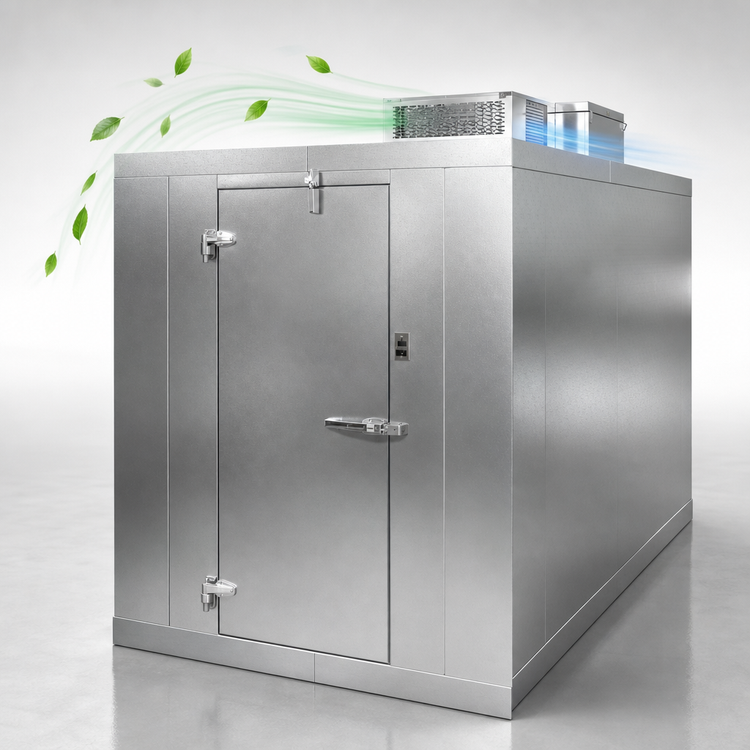 Product image #4 for Master-Bilt QS Series Outdoor Walk-In Cooler with Floor, 6' x 8' x 7'-7" H, R290 Capsule Pak ECO Refrigeration, 115V