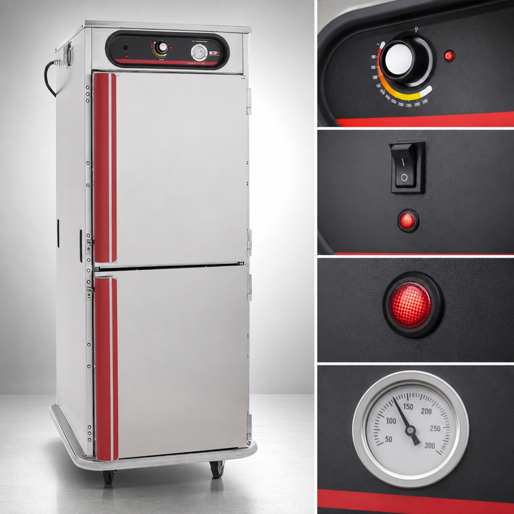 Product image #5 for Carter-Hoffmann hotLOGIX HL7-1812 Full Height Insulated Stainless Steel Heated Holding Cabinet, 24 Pan Capacity