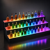 Thumbnail image #5 for Krowne Royal Series 3-Tier Lighted Countertop Liquor Display, 42-Inch, 32-Bottle Capacity, Right-Side Power Cord