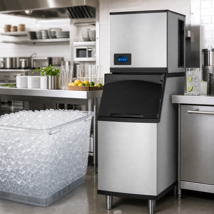 Product image #4 for True Ice Series Self-Contained Air-Cooled Full Dice Cube Ice Maker, Up to 550 lb. Daily Production