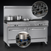 Thumbnail image #4 for Southbend Ultimate 60-Inch Gas Restaurant Range with 6 Open Burners, 24-Inch Charbroiler, Convection Oven, and Cabinet Base