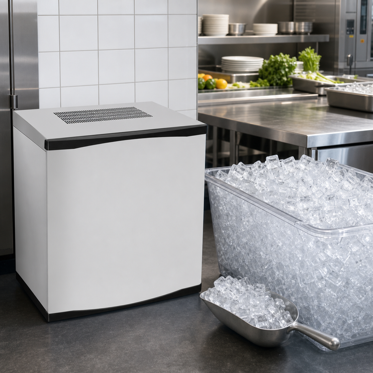 Product image #5 for Atosa YR800-AP-261 Modular Half Dice Cube Ice Machine, Air-Cooled, Self-Contained, 810 lb/Day
