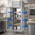 Thumbnail image #5 for Victory Refrigeration UltraSpec™ FSA-1D-S1-EW-PT-G-HC One-Section Pass-Thru Glass Door Freezer