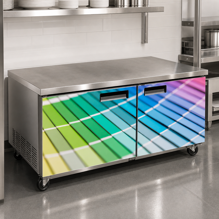 Product image #4 for Krowne Front-Only Vinyl Wrap for 72-Inch Pass-Thru Cooler, 2 Fronts