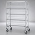 Thumbnail image #4 for Metro Super Erecta Adjustable 5-Shelf Slanted-Shelf Merchandiser/Dispenser Rack, 48 x 18 x 70 Inches, Open Wire, Locking Casters