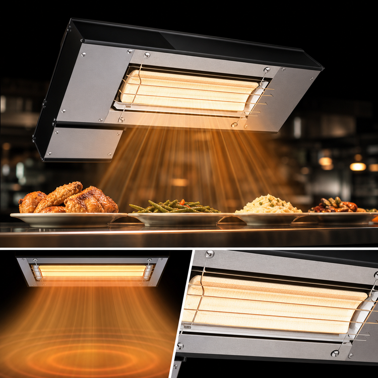 Product image #4 for Hatco Ultra-Glo 24-Inch Lighted Ceramic Infrared Strip Heater