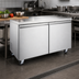 Thumbnail image #4 for Omcan Two-Section Reach-In Undercounter Freezer, 12 Cu. Ft., Stainless Steel, 115V