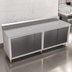 Thumbnail image #4 for John Boos 96-Inch x 30-Inch Stainless Steel Underbar Work Table with Open Front Cabinet Base and 5-Inch Backsplash