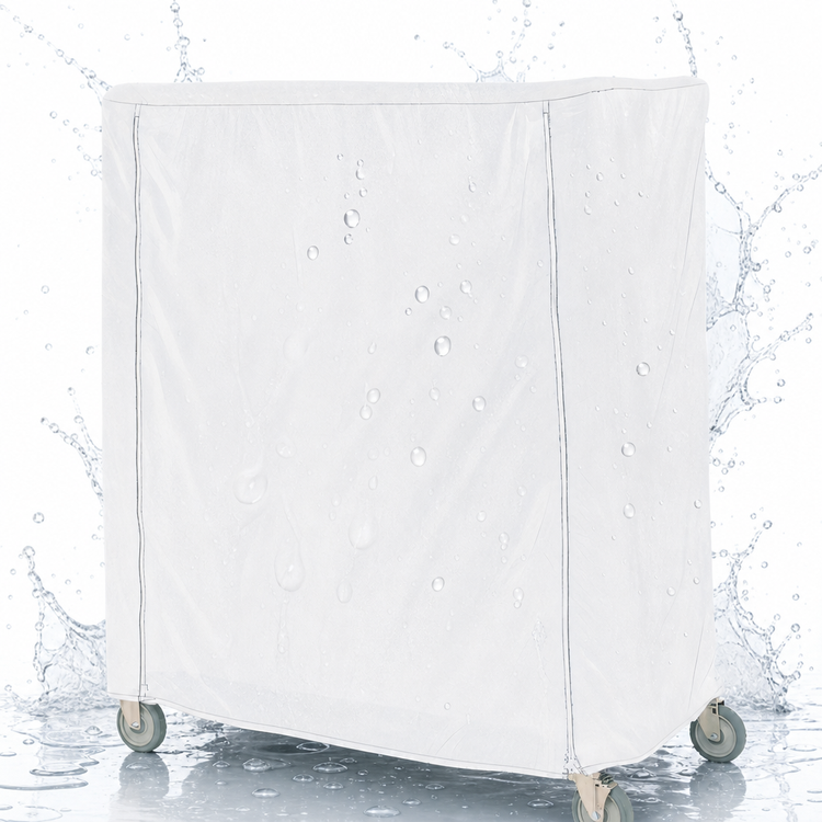 Product image #4 for Metro White Waterproof Queen Mary & Banquet Cart Cover, 60 x 24 x 54 Inches