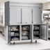 Thumbnail image #4 for Beverage-Air Horizon Series Three-Section Reach-In Freezer with Half Solid Doors, 69.1 Cu. Ft., Top-Mounted Self-Contained