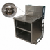 Thumbnail image #5 for BK Resources 30-Inch Underbar Glass Rack Cabinet with Drainboard Top, Open Front Base, and Adjustable Shelf