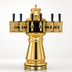 Thumbnail image #4 for Glastender Vienna 4-Faucet Polished Brass Glycol-Cooled Draft Dispensing Tower