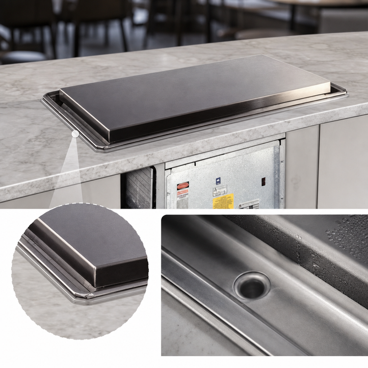 Product image #4 for Atlas Metal WFX-5 Drop-In Remote Frost Top Unit - 66.5 Inch