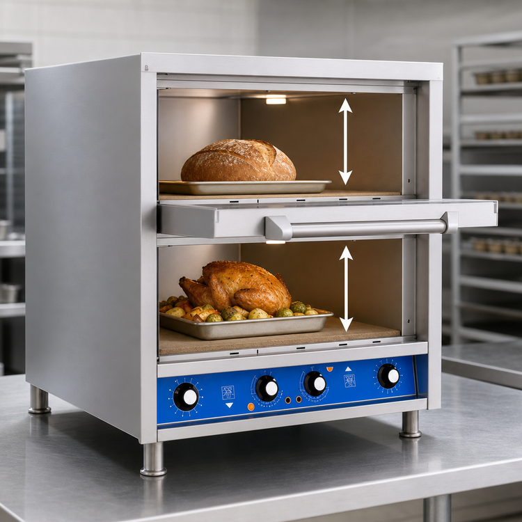 Product image #5 for Bakers Pride HearthBake Series Countertop Electric Two-Deck Hearth Oven