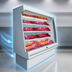Thumbnail image #4 for Howard-McCray 35E Series Packaged Meats Open Merchandiser, 75-Inch Wide, Self-Contained, LED-Lit, White