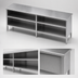 Thumbnail image #4 for John Boos Open Front Stainless Steel Enclosed Base Work Table with 16 Gauge Flat Top, 96 x 30 Inches