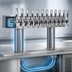 Thumbnail image #4 for Micro Matic Double Pedestal Countertop Draft Beer Tower, 12 Faucets, Glycol-Cooled, Polished Stainless Steel