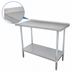 Thumbnail image #4 for Advance Tabco 144 Inch x 24 Inch Stainless Steel Underbar Work Table with Undershelf and Rear Up-Turn