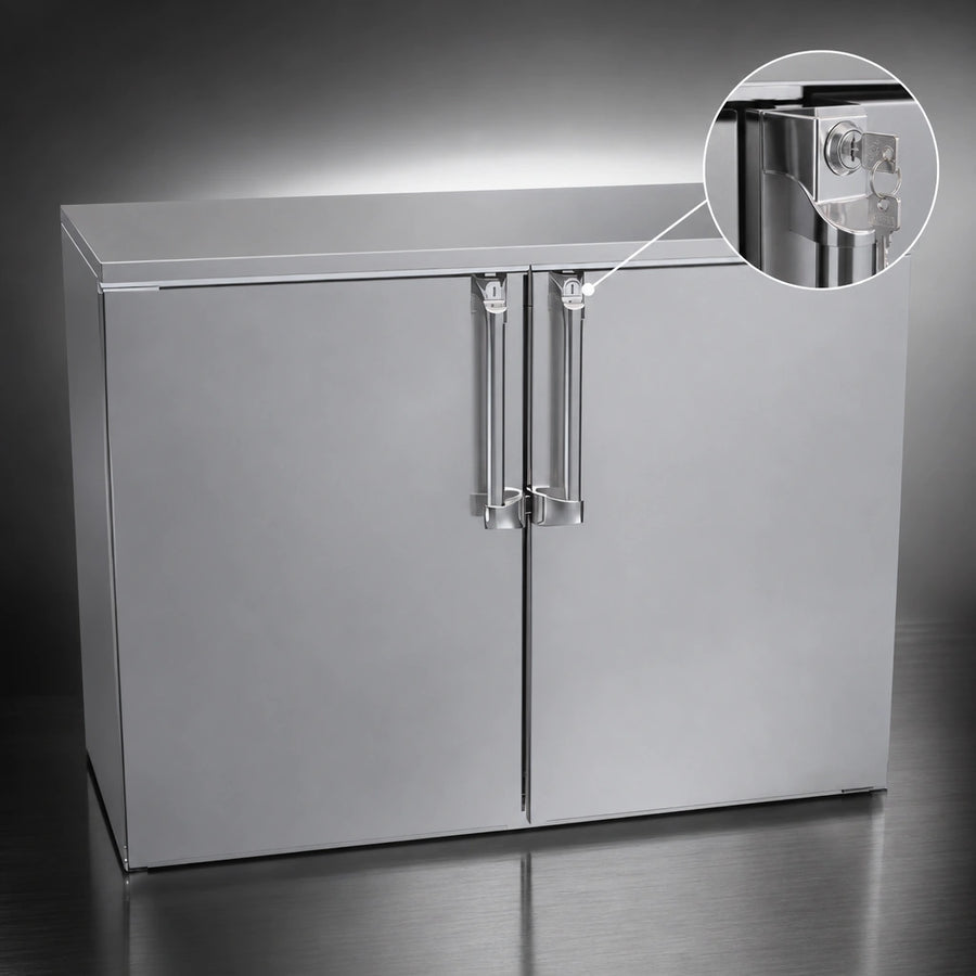 Locking Solid Hinged Doors