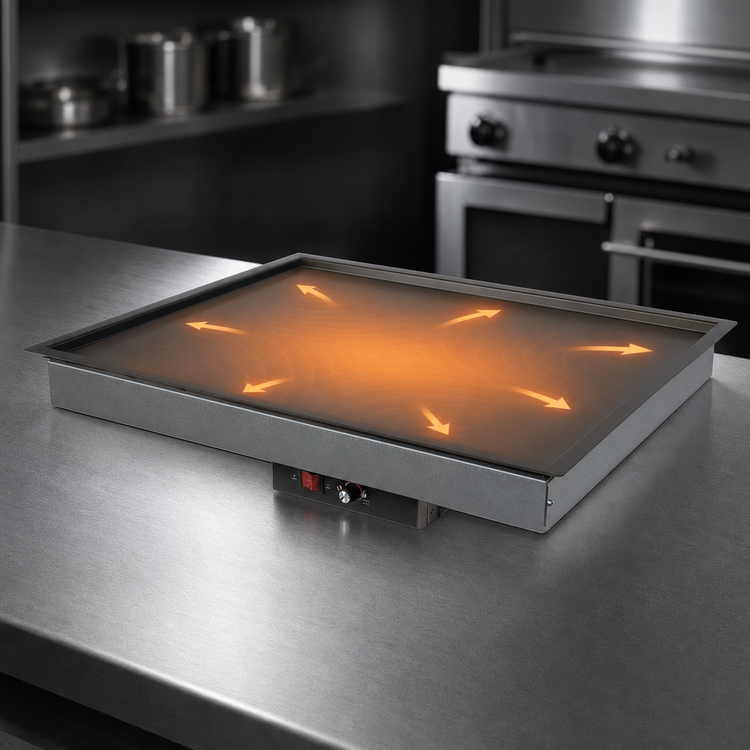 Product image #4 for Hatco Glo-Ray® 36-Inch Built-In Rectangular Heated Shelf with Recessed Top