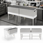 Thumbnail image #4 for John Boos UBSR2C-24-X Double Speed Rail Locking Cover, 24-Inch Wide, 18/300 Stainless Steel
