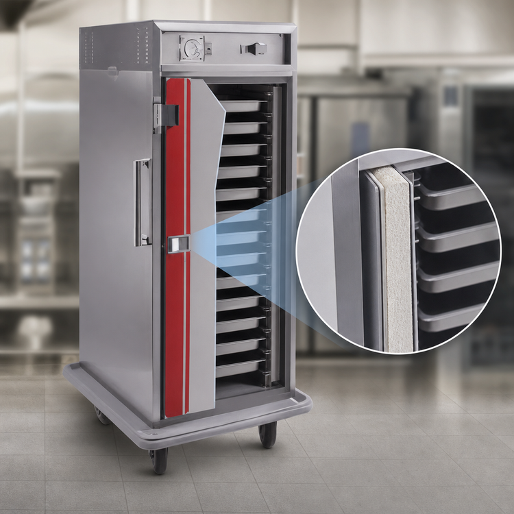 Product image #4 for Correctional Mobile Insulated Heated Holding Cabinet with Top-Mounted Forced-Air Heat, 32 12 x 20 or 16 18 x 26 Pan Capacity