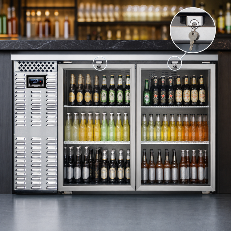 Product image #4 for Continental Refrigerator BB50NSSGD 50" Two-Glass Door Back Bar Cooler