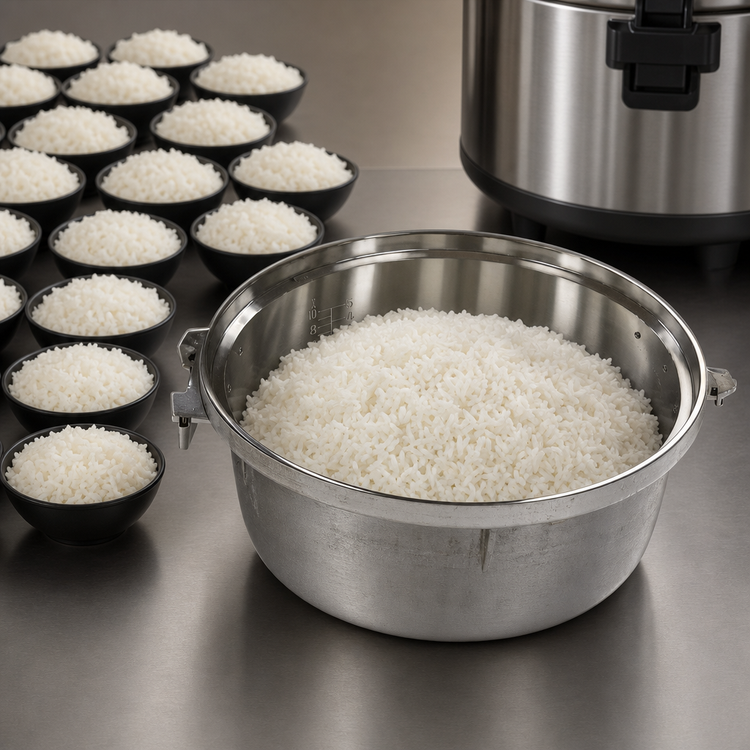 Product image #4 for Town Equipment 55-Cup Cast Aluminum Rice Pot for RM-50 and RM-55 Commercial Rice Cookers