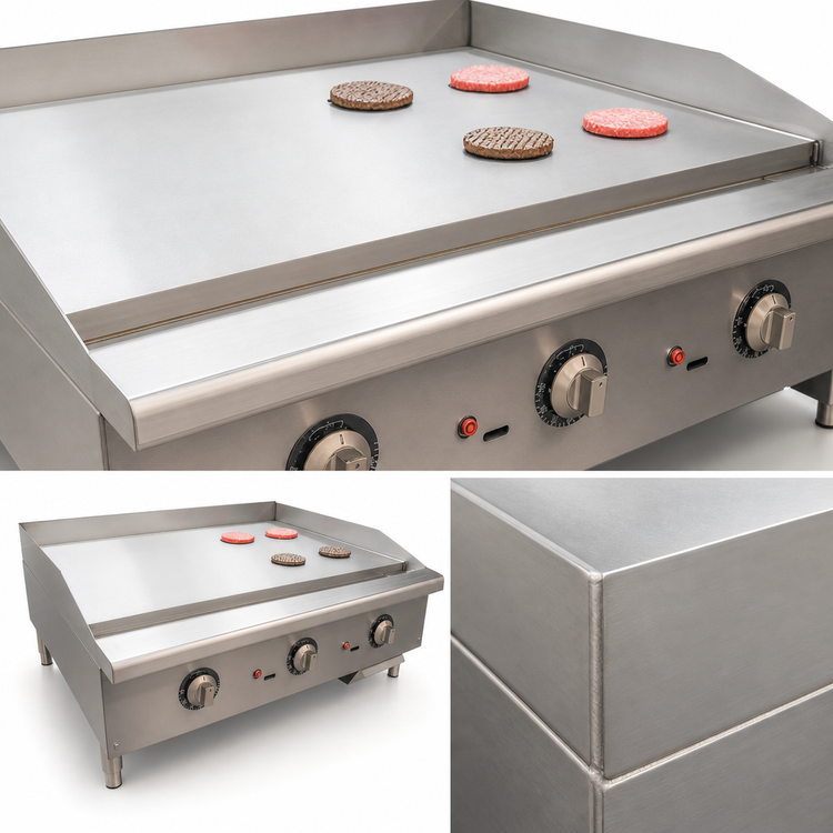Product image #5 for Comstock-Castle 24-Inch Countertop Gas Griddle with Thermostat Control and Safety Pilot
