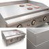 Thumbnail image #5 for Comstock-Castle 24-Inch Countertop Gas Griddle with Thermostat Control and Safety Pilot
