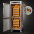 Thumbnail image #4 for Metro C5 6 Series Full-Height Insulated Mobile Heated Holding Cabinet with Dutch Double-Pane Tempered Glass Doors