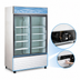Thumbnail image #4 for Two-Section Reach-In Glass Door Merchandiser Refrigerator, 45 Cu. Ft., Bottom-Mount Self-Contained, White