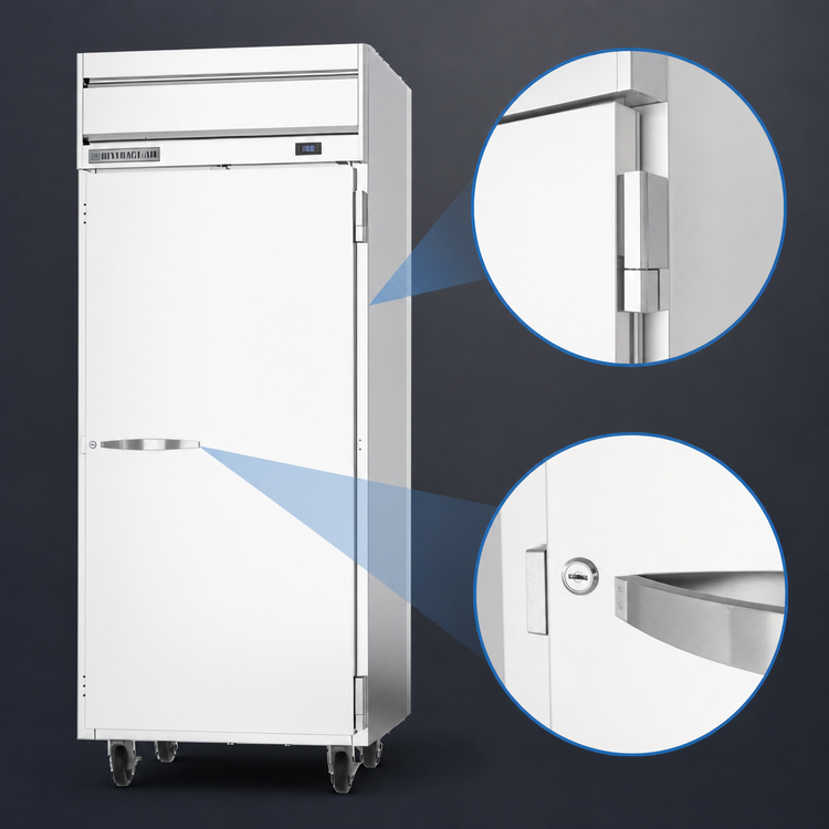 Product image #4 for Beverage-Air Horizon Series One-Section Reach-In Freezer with Right-Hand Solid Hinged Door, 30.76 Cu. Ft.