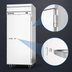Thumbnail image #4 for Beverage-Air Horizon Series One-Section Reach-In Freezer with Right-Hand Solid Hinged Door, 30.76 Cu. Ft.