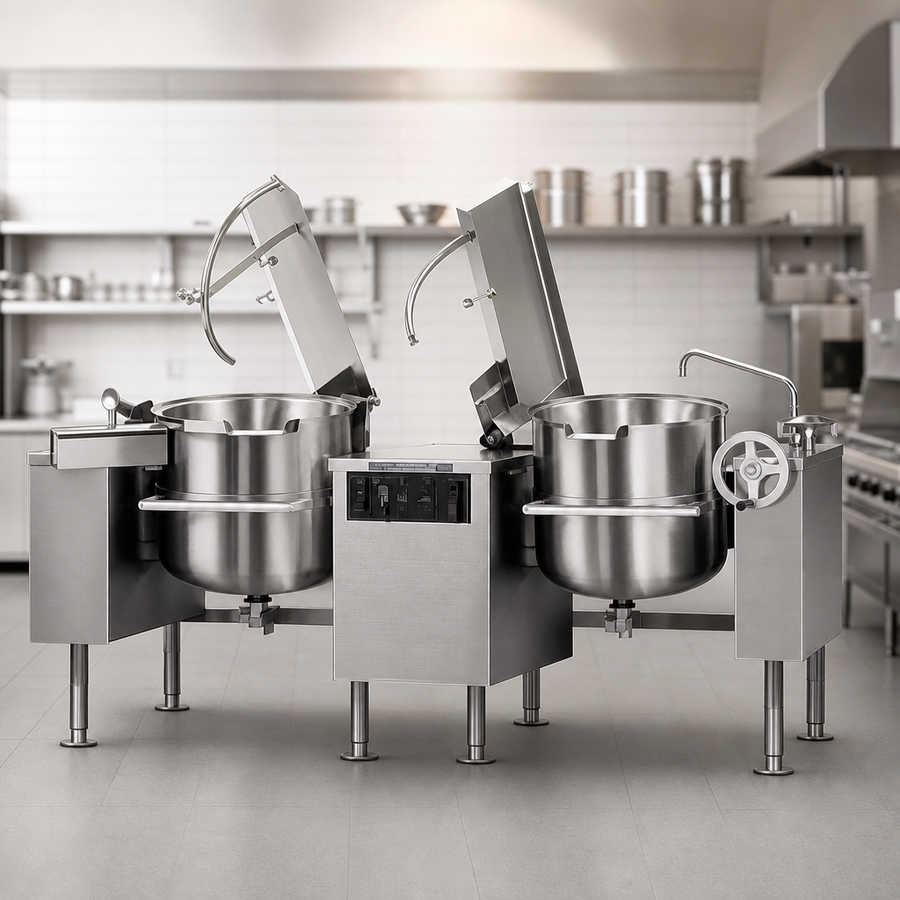 Twin 40-Gallon Kettles