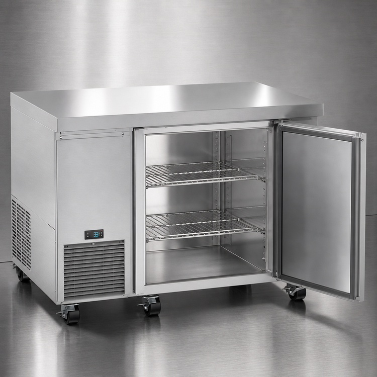 Product image #4 for Hoshizaki Steelheart ULR46B Undercounter Reach-In Refrigerator, One Section, One Solid Door, Side-Mount, 46-Inch Wide, Stainless Steel