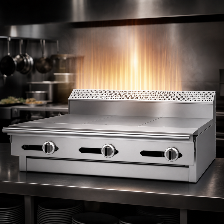 Product image #4 for Garland Cuisine Series Heavy Duty 36-Inch Gas Modular Hot Top Range with Three 12-Inch Even-Heat Hot Tops