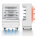 Thumbnail image #4 for Everest Refrigeration 48-Inch Vertical Open Air Merchandiser, 12.2 Cu. Ft., White, 28-Inch Deep