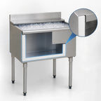 Thumbnail image #4 for Eagle Group 1800 Series B2IC-16D-18 Underbar Ice Chest, 16-Inch Deep, 73 lb. Capacity, 24 x 20 Inches, No Cold Plate