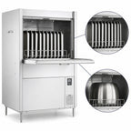 Thumbnail image #4 for Hobart Warewash PW20N-BAS-2 High-Temperature Door-Type Pot, Pan & Utensil Washer, Front-Loading Split Door, 20-Sheet-Pan Capacity, Smart Controls